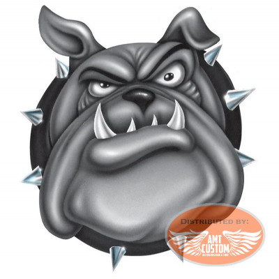 Lethal Threat Bulldog Naughty Dog Sticker
