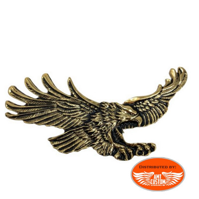 Gold Eagle Spread Wings Adhesive 11 cm Emblem