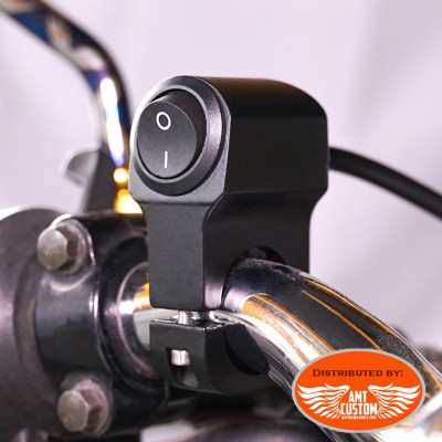 Black Block motorcycle handlebar switches for 22mm (7/8") handlebars