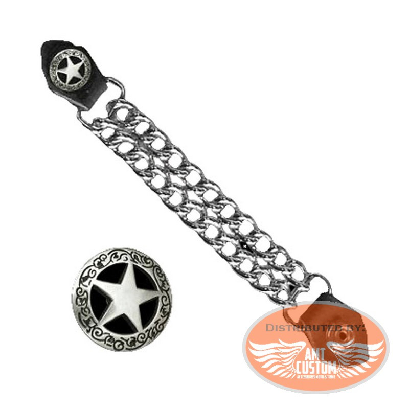 Chain Extension Vest Star Sherif Biker & Lady Rider 18cm