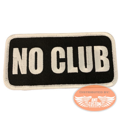 "No club" biker patch