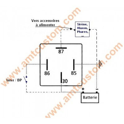 SWITCHING RELAY 12V DC 30A SELF-SERV PACK motorcycles