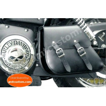 Leather Swingarm bag Dyna Harley Davidson FWDB, FXDC, FXDWG, FXDF, FLD 