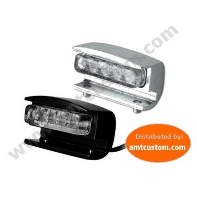 Led License plate light Chrome and Black motorcycles and Trikes