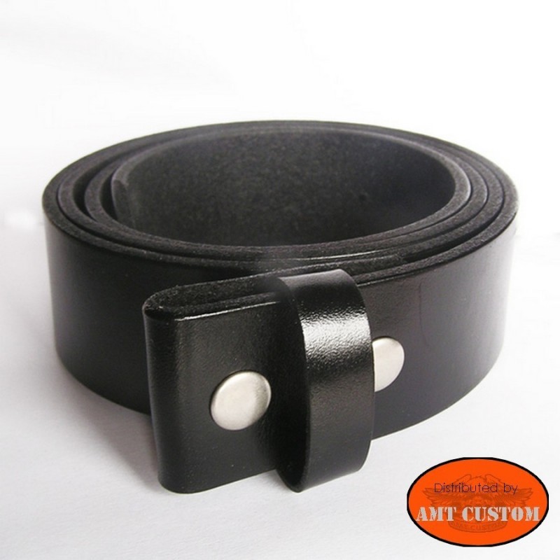 black leather belt for universal belt buckle custom harley trike