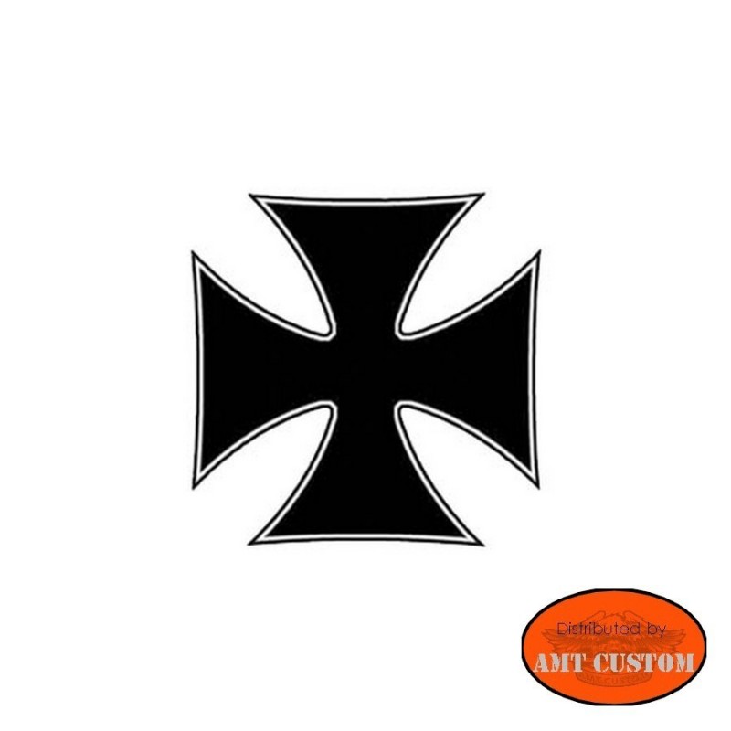 Maltese Cross helmet decal sticker