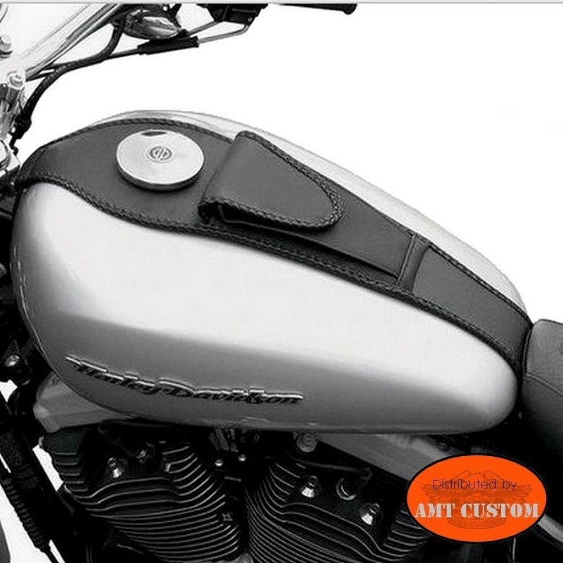 Leather tank panel Harley Sportster Softail custom