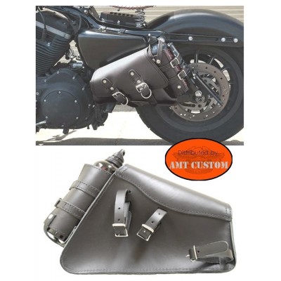 Triangular Side Sportsterbag with fuel bottle Harley Sportster XL883 XL1200 Irom