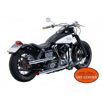 Echappement Silencieux Slash Cut Universel moto montés sur Harley