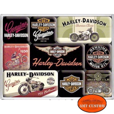 9 Magnets Harley Davidson