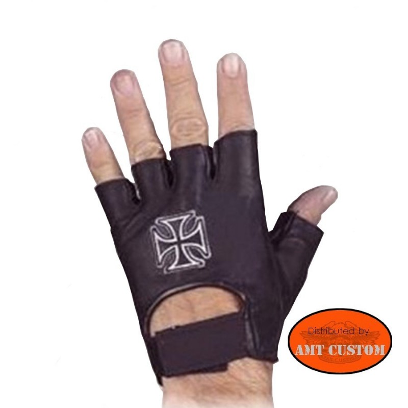 Auroru New Half Finger Gant Antidérapant Durable Gant Respirant pour Moto Equitation Alpinisme En Plein Air Chic Unisexe Sport Mitaines Gants 