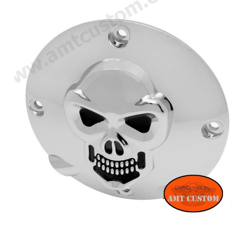 Motorcycle Chrome Skull No.1 Engine Derby Timer Cover For Harley XL 883 Sportster/ XL 1200N Nightster/ Forty-Eight HTT 