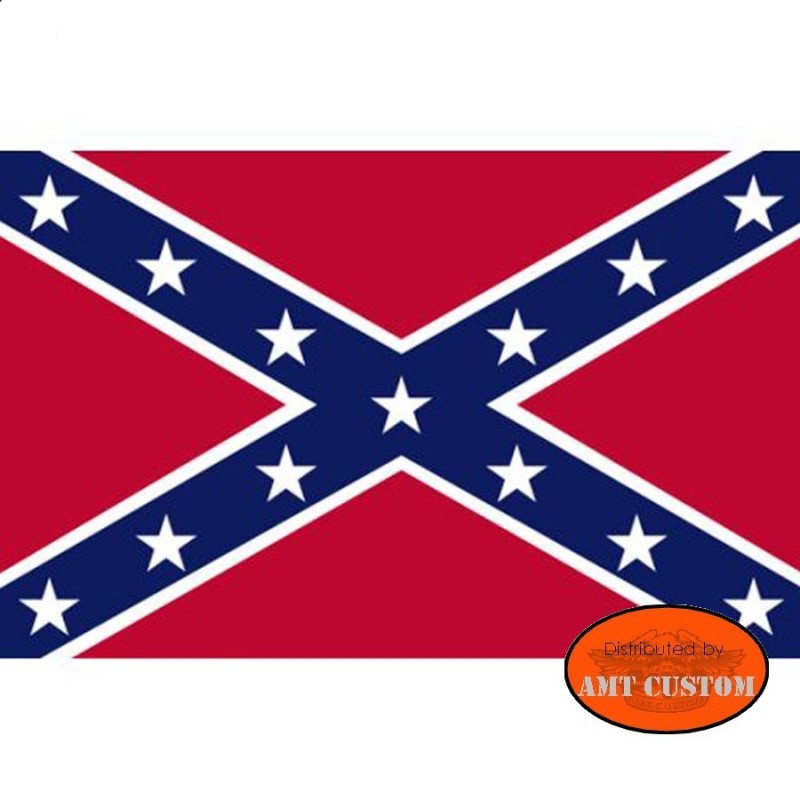 Rebel flag pennant for motorcycle's mast