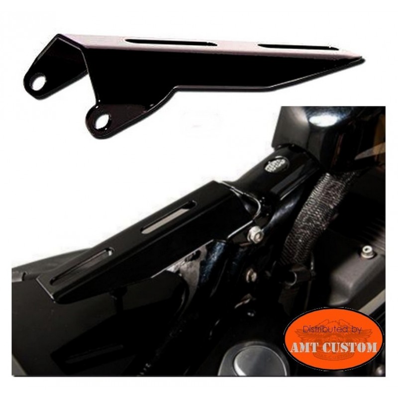 Ressorts et Support Kit de Selle Solo Compatible avec moto Harley Chopper Bobber Custom Noir 