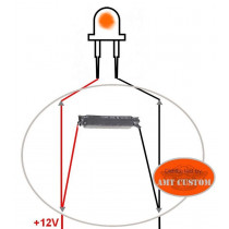 Raccordement Résistance pour clignotant LED moto - Branchement électrique