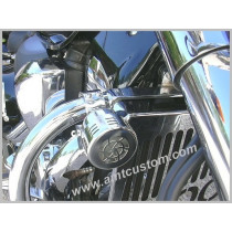 Siren US Police mototorcycle trike 12V - compact chrome