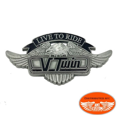 pin's badge motorcycle vtwin