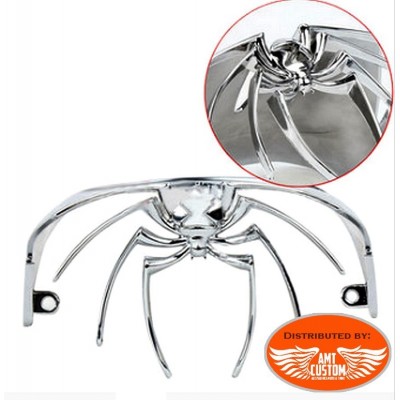 Chrome Widow Spider Rear Tail Light Cover Fit Harley Dyna Electra Glide