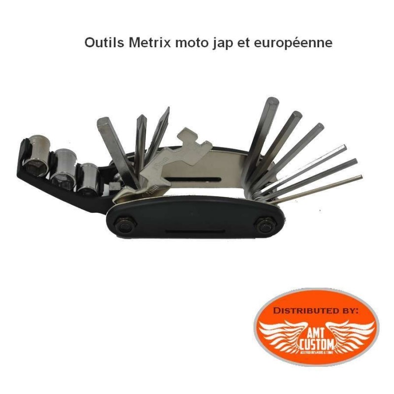 Trousse outils clés Metrix motos japonnaises et Européennes.