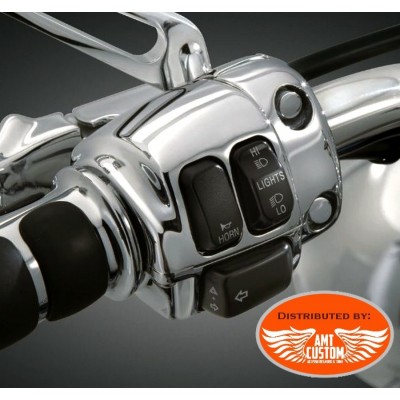 Harley Switch Housings Chrome for Sportster, Dyna and Softail
