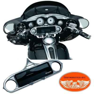 Enjoliveur Stéréo Entourage chrome pour Harley FLH Electra Glide, Street Glide et Tri Glide
