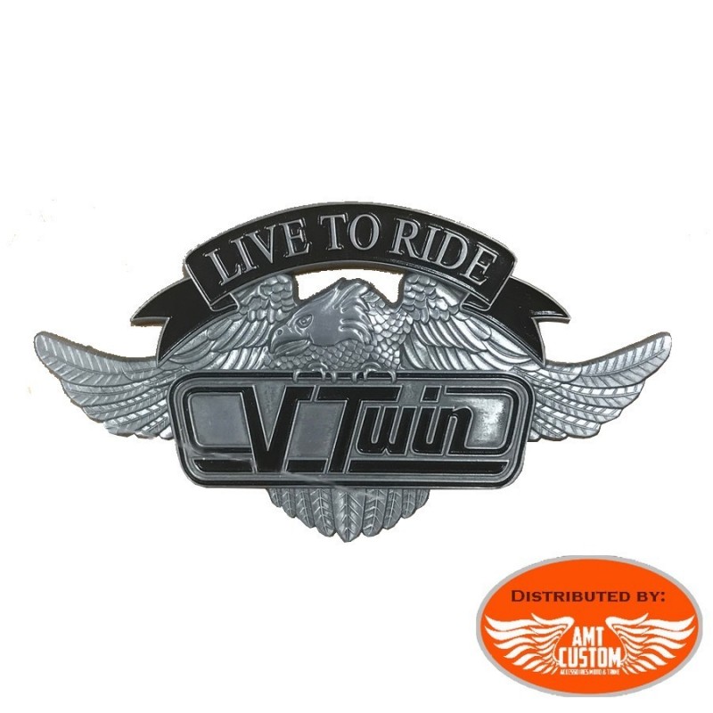 Eagle emblem adhesive metal motorcycle vtwin