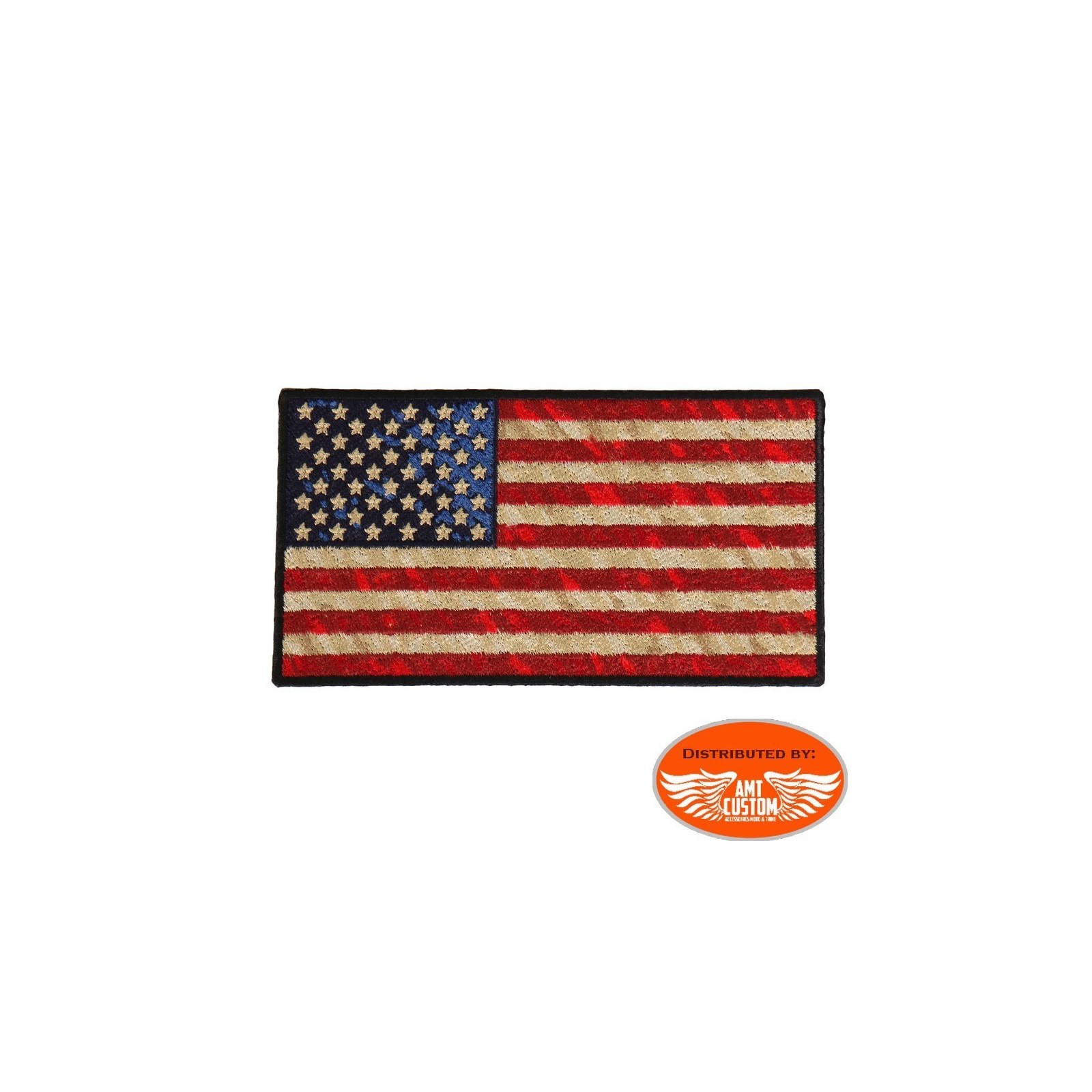 Patch ecusson imprime badge vintage drapeau usa americain etats unis californie 