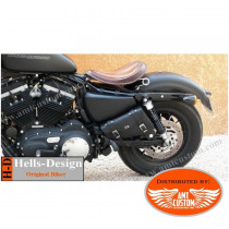 Triangular Frame bag custom leather motorcycle for Harley Davidson Sportster