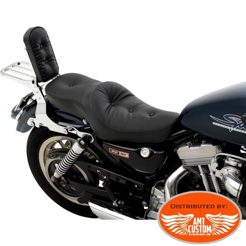 Tourtecs Coussin de Selle Gel Moto Tourtecs L pour Harley Sportster 1200 Custom XL 1200 C 