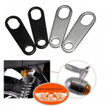 Turn Signal relocations kits Black or Chrome motorcycles custom