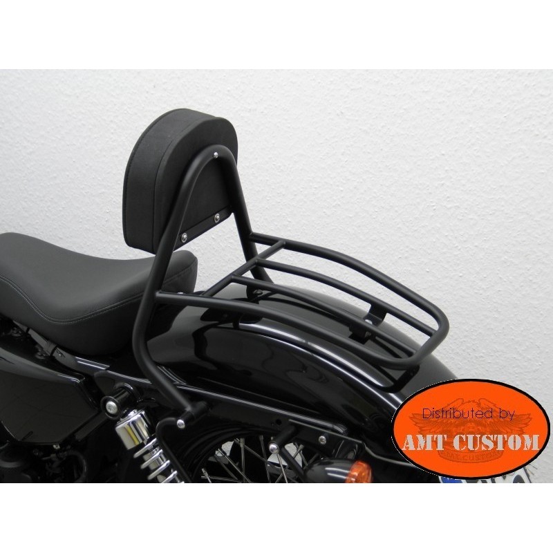 Porte bagage noir pour Harley-Davidson Dyna Street Bob FXDB moto 