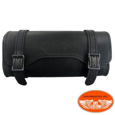 Brown Leather tool bags LEDRIE - For forkmotorcycle Custom