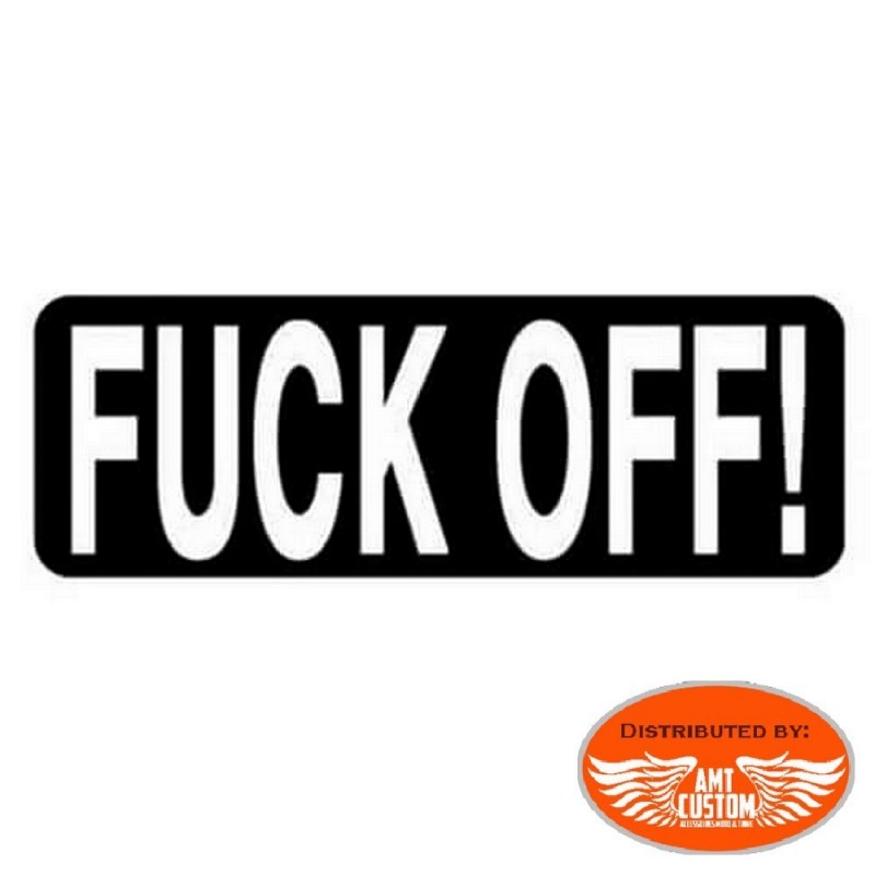 Sticker casque moto "Fuck Off!"