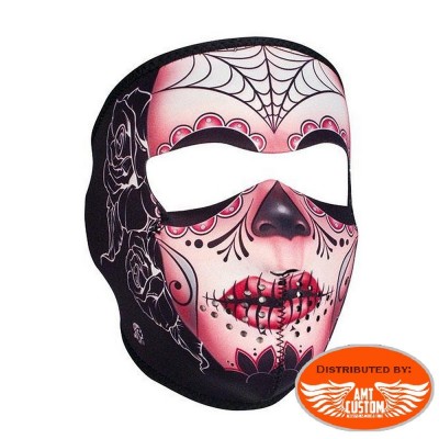 Halloween Accessory Skull Rider Halloween Neoprene Half Mask 