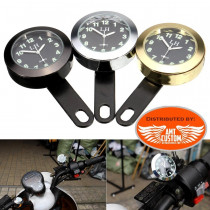 Universal Handlebar watch Black, Chrome or Gold for Harley et Japanese Mortorcycles