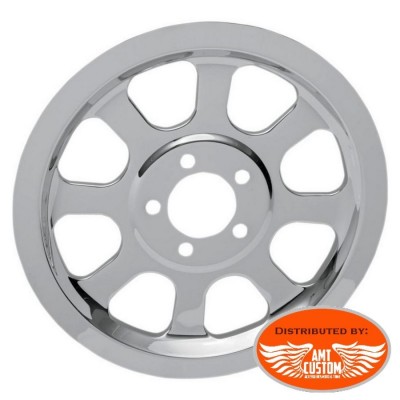 Harley Chrome Outer Rear Pulley inserts Cover Softail from 2000 to 2006