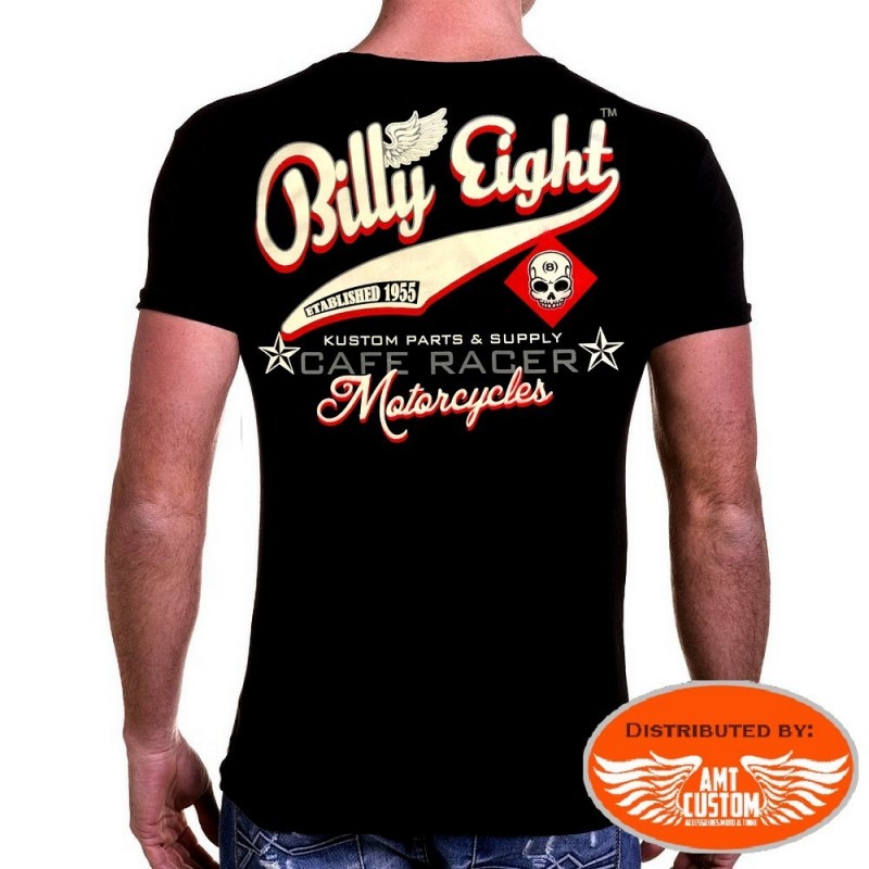 T-shirt Billy Eight "Gasoline " manche courte,coupe homme
