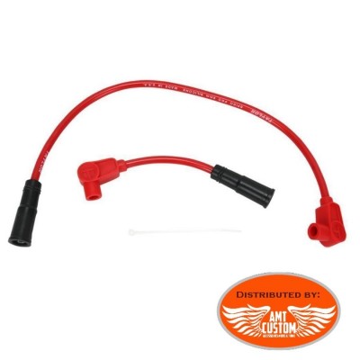 Sportster Red Plug Wire Set  for XL883 XL1200 Harley Davidson