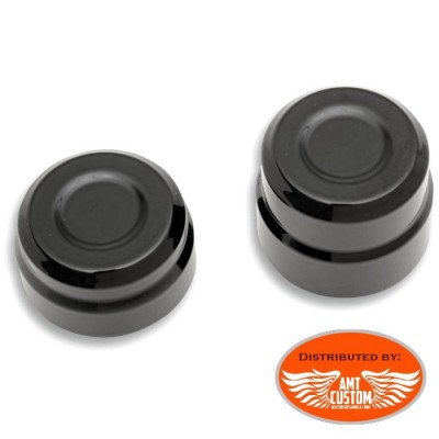 Rear Covers axle caps Black for Sportster Harley Davidson XL883 et XL1200
