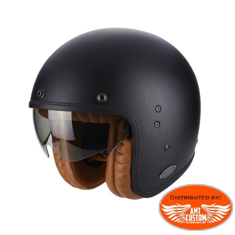 Scorpion Exo Belfast Luxe Matt Black Motorcycle Motorbike Helmet 