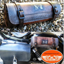 brown Leather Tools Bags Jack Daniel's motorcycles Custom and Harley Davidson