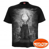 Tee shirt Biker Skull Voodoo Witch