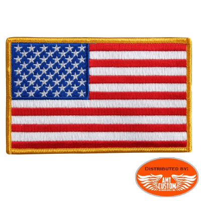 USA Flag Patch Biker jacket vest