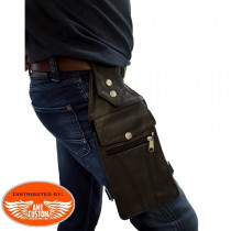 Leather leg bag  Motorcycle and Trike