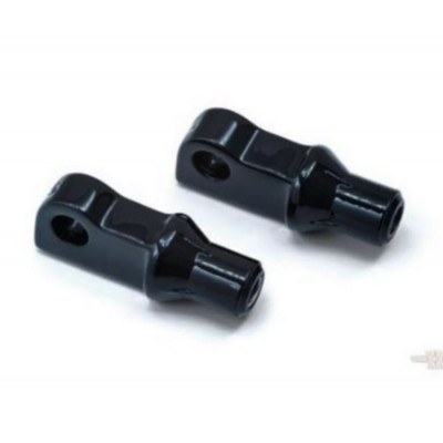 Sportster Black Pegs Tapered Adapters Kuryakyn for Harley Davidson XL1200 Forty Eight Seventy Two Custom