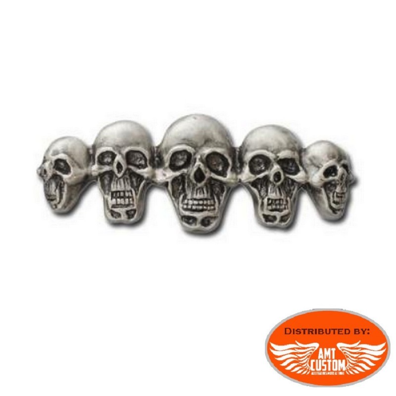 Badge Pin Biker Family Skull