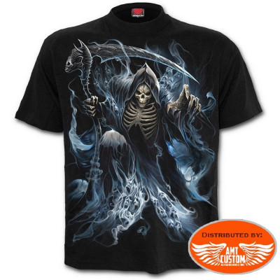 Tee shirt Biker Skull "Ghost Reaper".