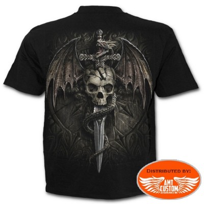 Tee shirt Biker "Draco Skull".