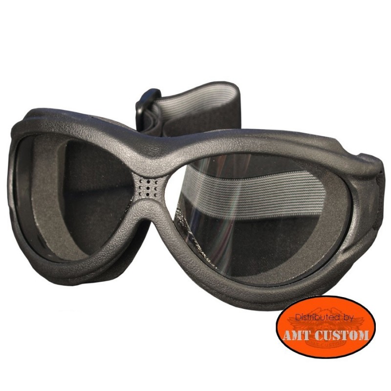 Casques - lunettes Bikers Ref. 25/SGG1002(1) Lunettes masque Biker Moto  custom et Trike. - Incolore
