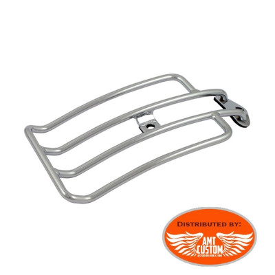 Sportster Custom Forty Eight Chrome Solo Rack Luggage for Harley XL883 and XL1200 Solo Seat